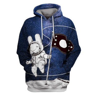 Astronaut galaxy Custom T-shirt - Hoodies Apparel GH110224 3D Custom Fleece Hoodies Hoodie S 