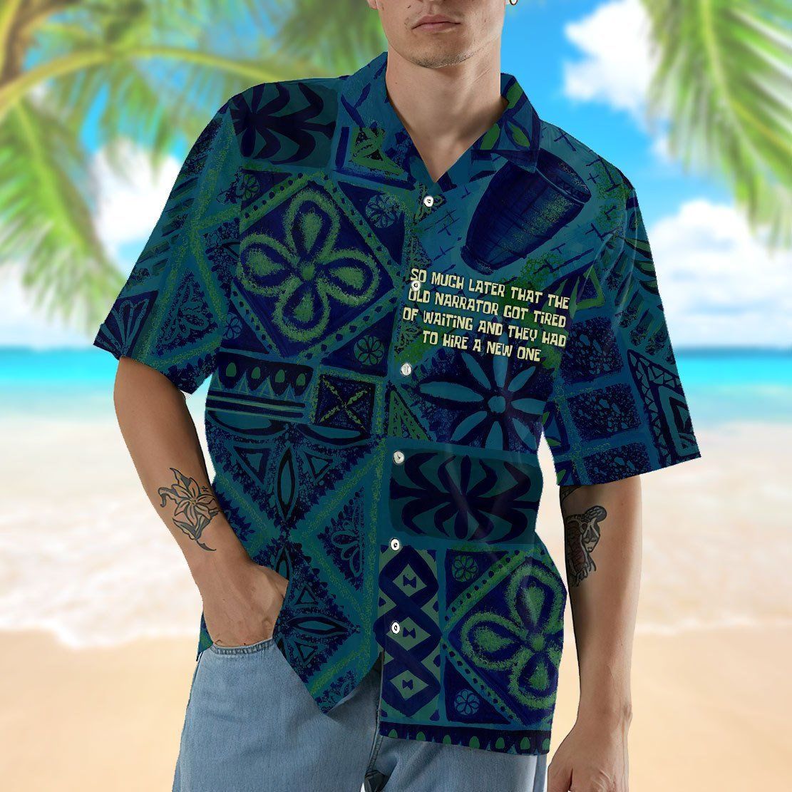 Gearhumans 3D So Much Later That The Old Narrator Got Tired Of Waiting And They Had To Hire A New One Hawaii Shirt ZK0405214 Hawai Shirt 