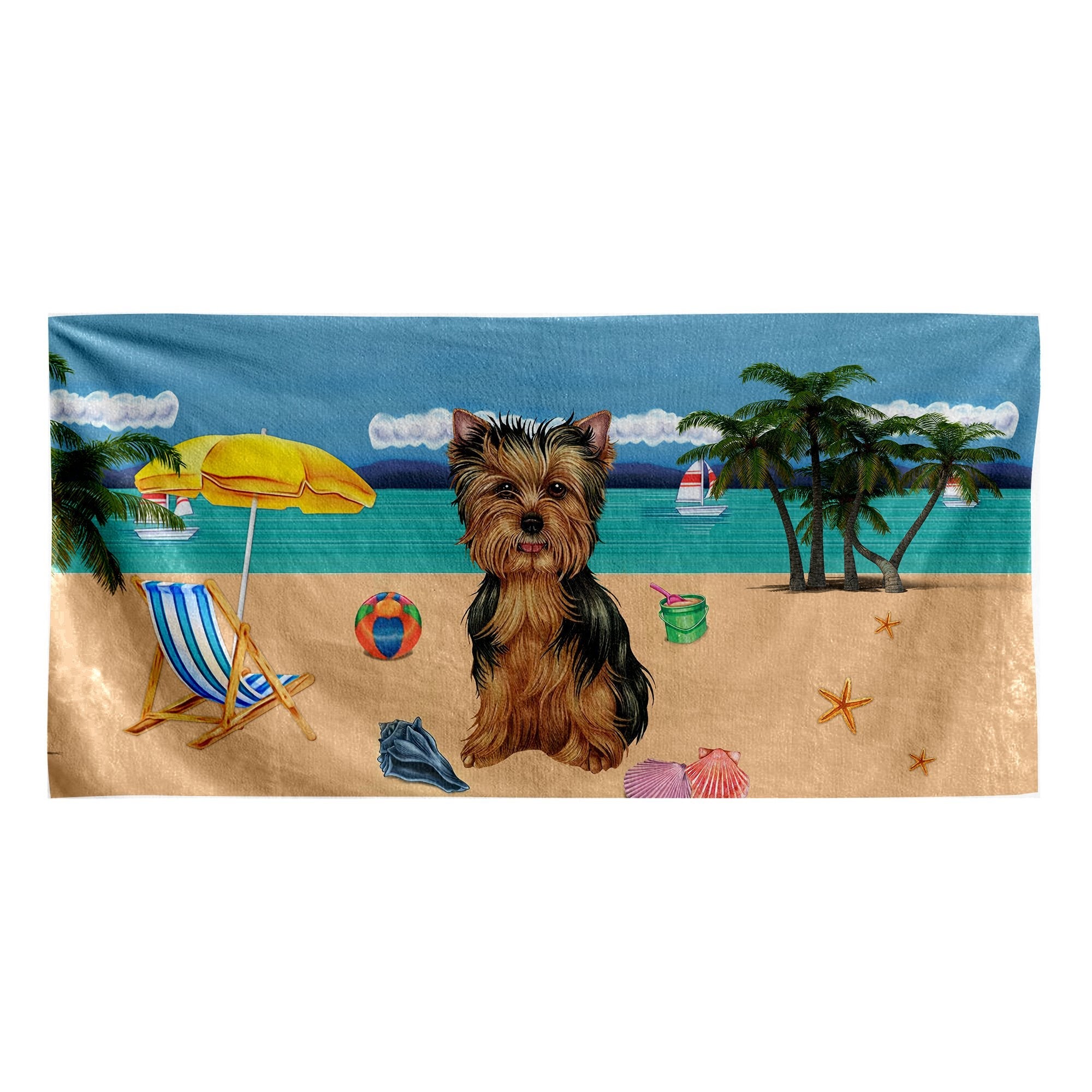 Yorkie discount beach towel