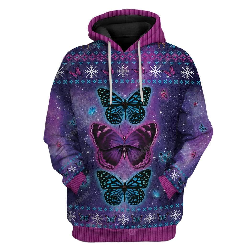 Ugly Butterfly Custom T-Shirts Hoodies Apparel AN-DT3011191 3D Custom Fleece Hoodies Hoodie S 