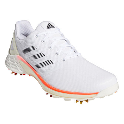 Adidas ZG21 Tokyo Golf Shoes - Cloud White / Core Black / Solar Red