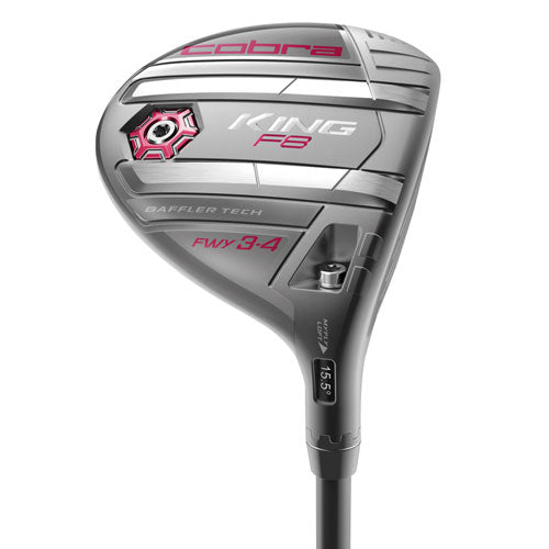 Cobra Women's King F8 Fairway Wood - Silver/Pink