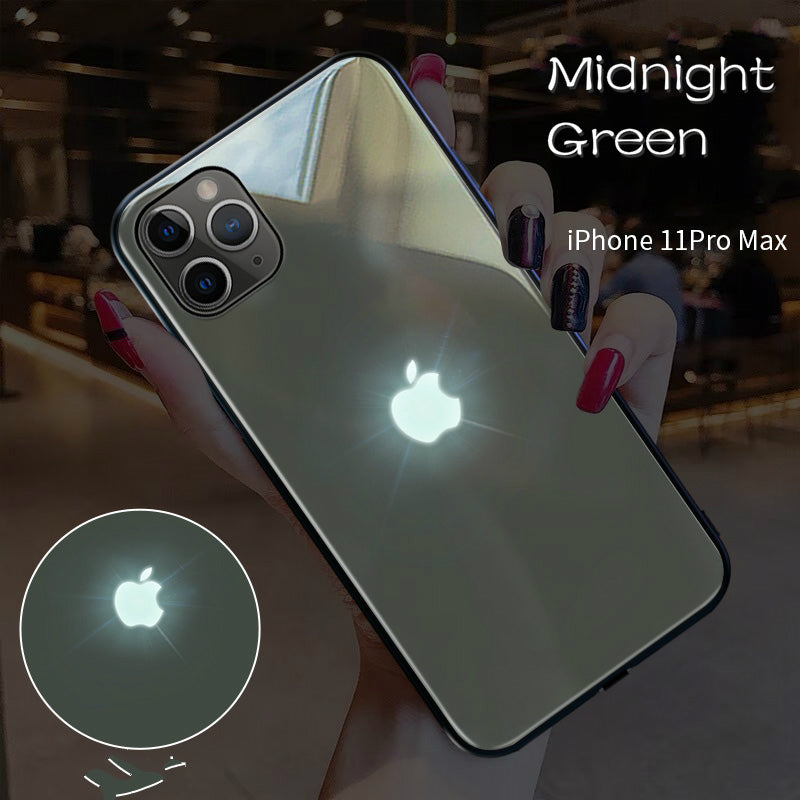 Free 9h Screen Protector Led Light Illuminated Apple Logo 3d Designer Case Back Cover For Iphone 11 11 Pro 11 Pro Max 7 8 7 8plus X Xs Xr Xs Max Free Screen Protector Pikewear