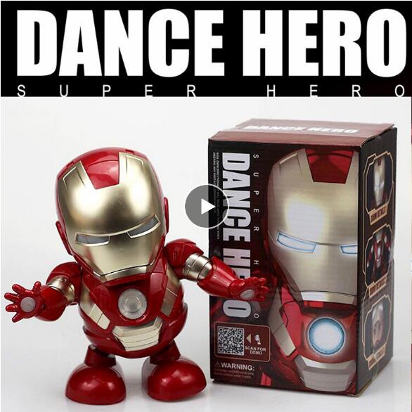 dancing robot iron man