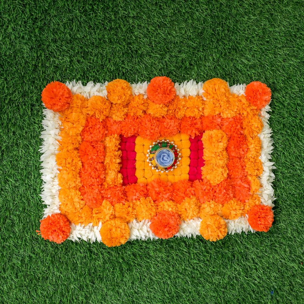 Traditional Square 12x12inch Yellow Acrylic Rangoli, For Decoration at Rs  800/piece in Indore