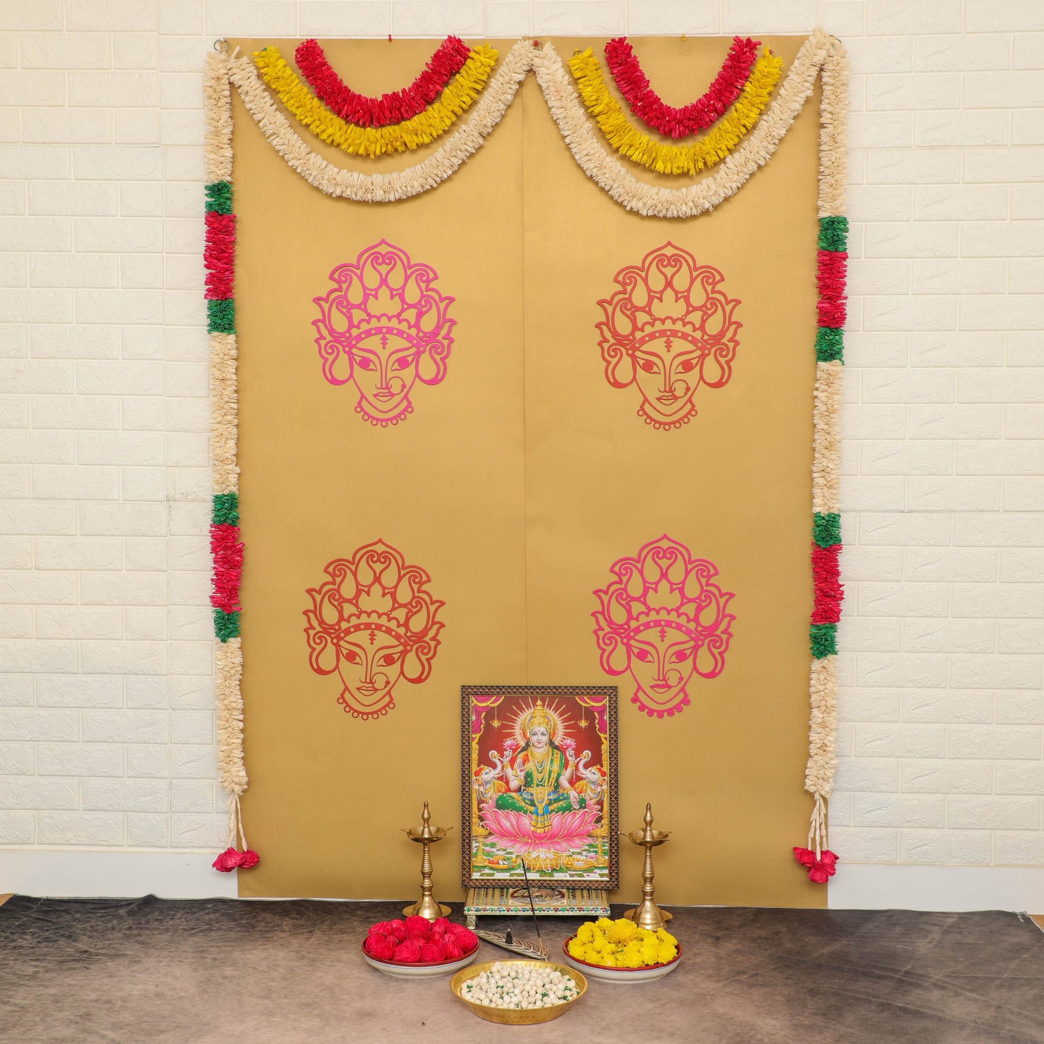Shop Traditional Background Decoration Kits for Pooja in the USA – Desi  Favors