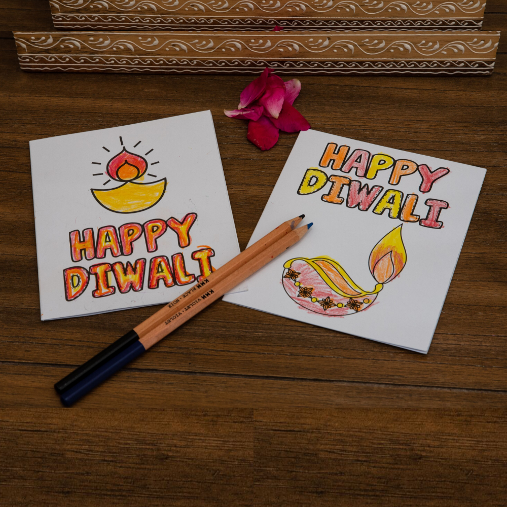 Indian Girl Canvas Coloring Kit for kids, Diwali Favor, DIY Gift for c –  Diwalicraft