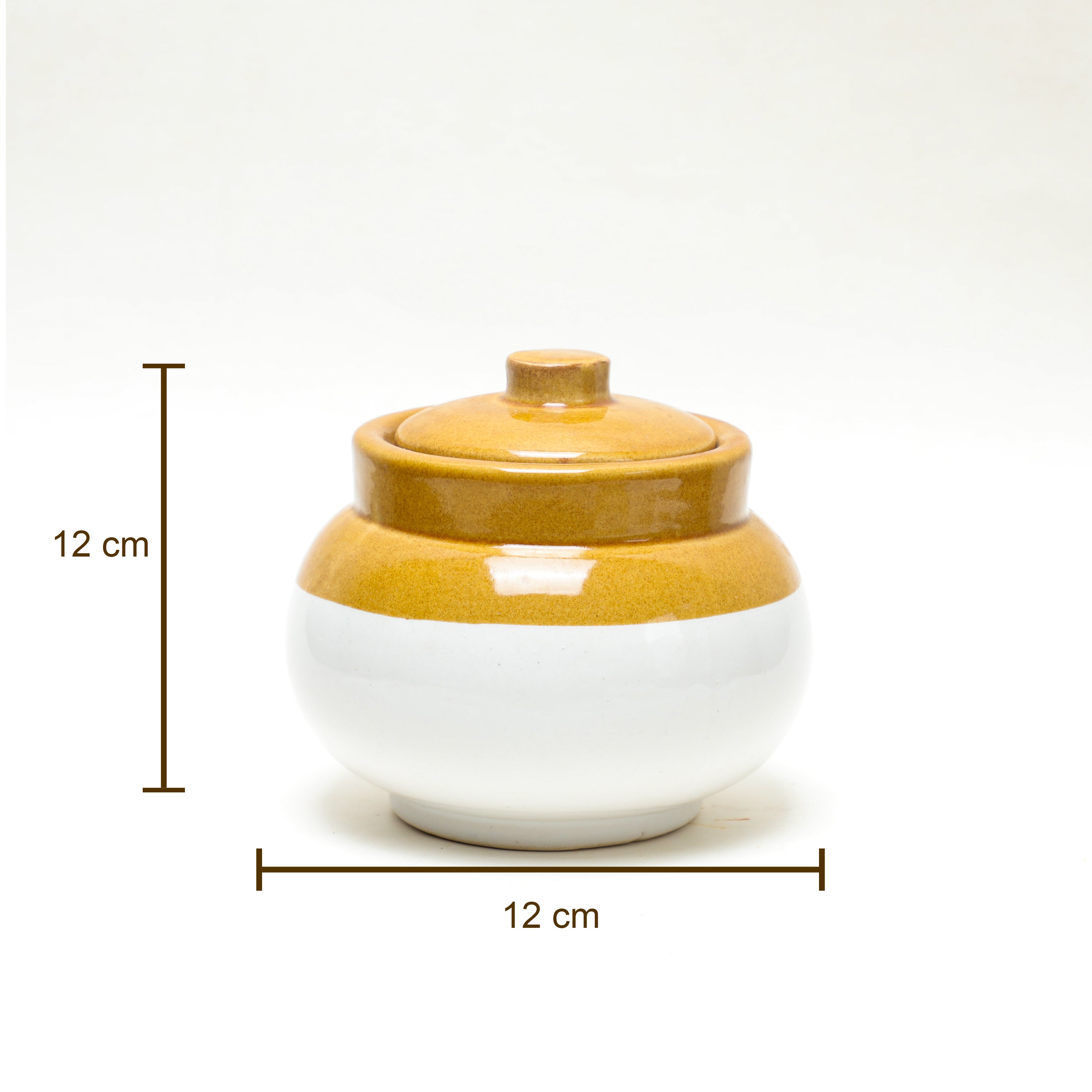 Handmade Muggu Design Rice Bowl with Lid