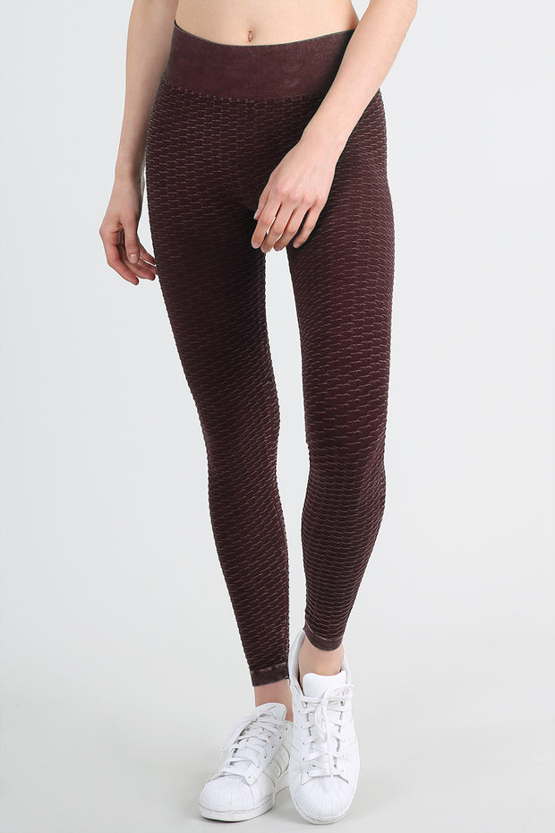 dark burgundy leggings