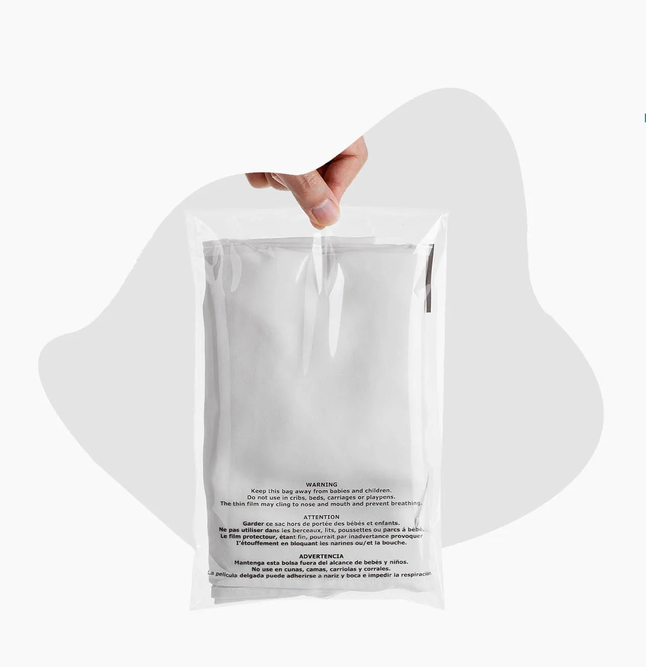 11 x 14 Clear Cellophane Resealable Bags Suffocation Warning Self Seal Envelopes 1.2 mil | Shop4Mailers