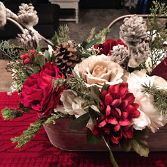 Winter Faux Floral Arrangement