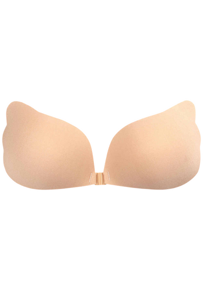 N-Gal Self Adhesive Seamless Front Closure Beige Invisible Stick On  Backless Strapless Bra (38)