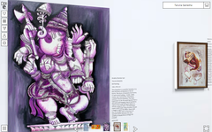 Vinayaka Ganesha Art Exhibition | Artezaar.com Online Art Gallery Dubai | Buy Ganpati Paintings