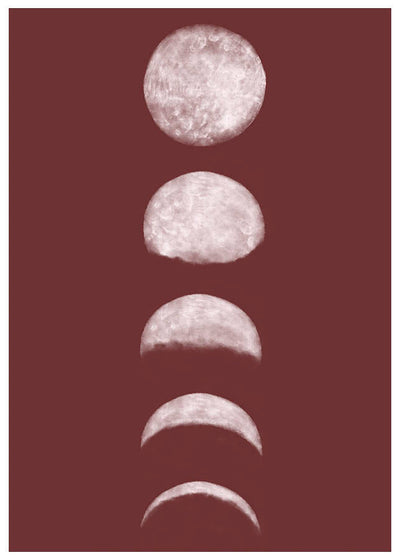 moon phases N2 poster - MARY&FAP