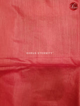 Crimson Red(Single Tone) - Tussar Silk - Shop on ShrusEternity.com