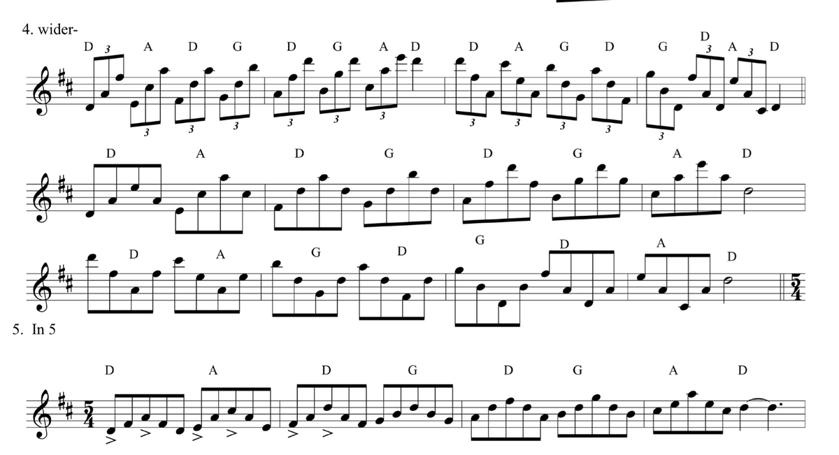 major scales for b flat trumpet one octave