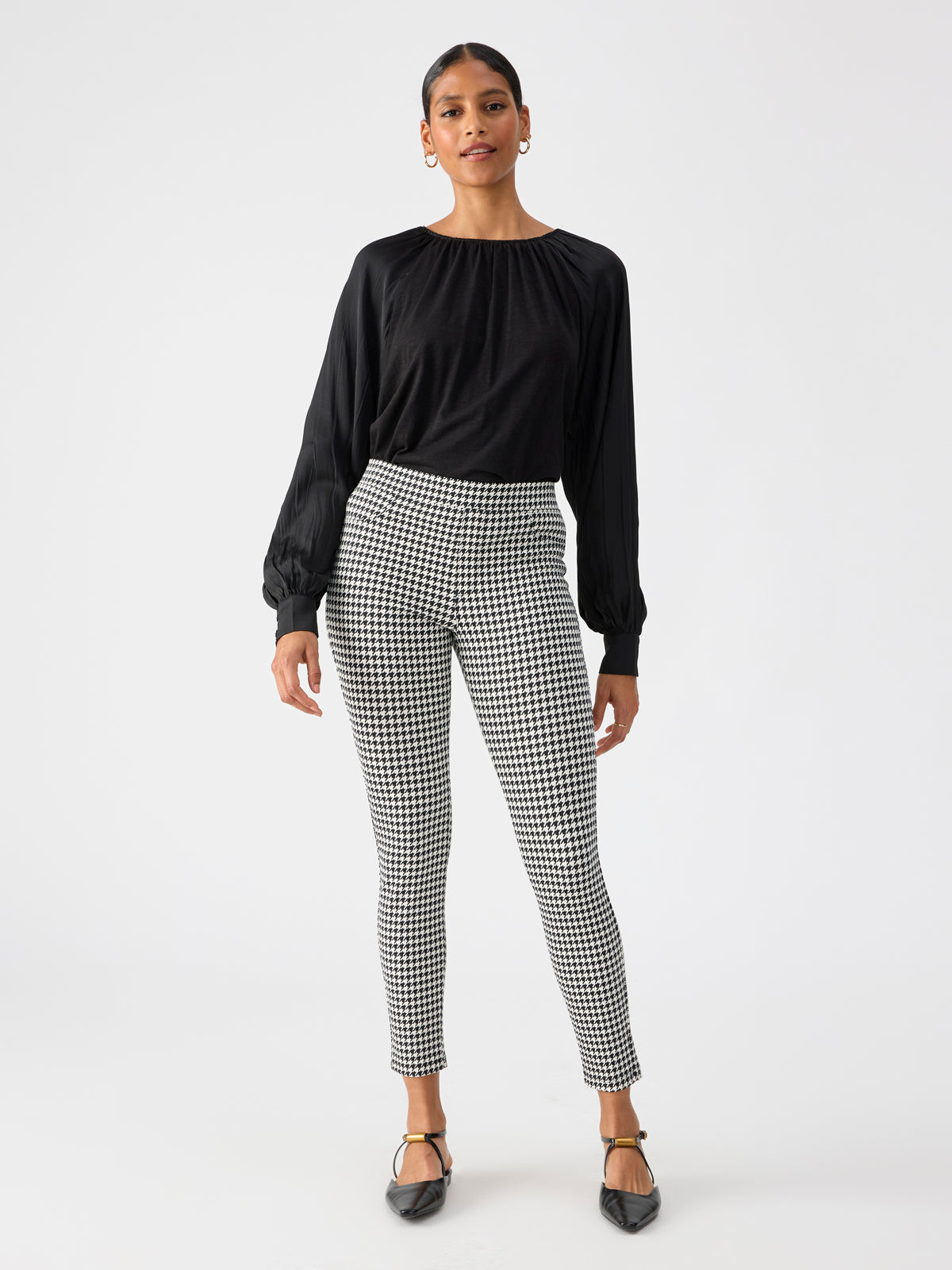 Image of Runway Semi High Rise Legging Classic Houndstooth