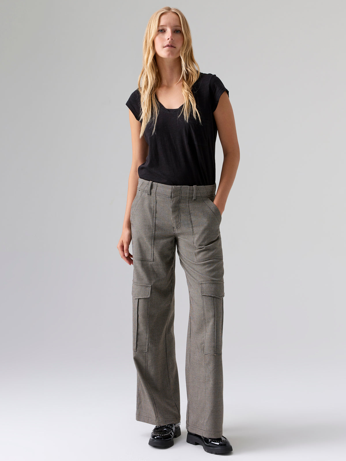 Image of Cargo Pant Compact Houndstooth