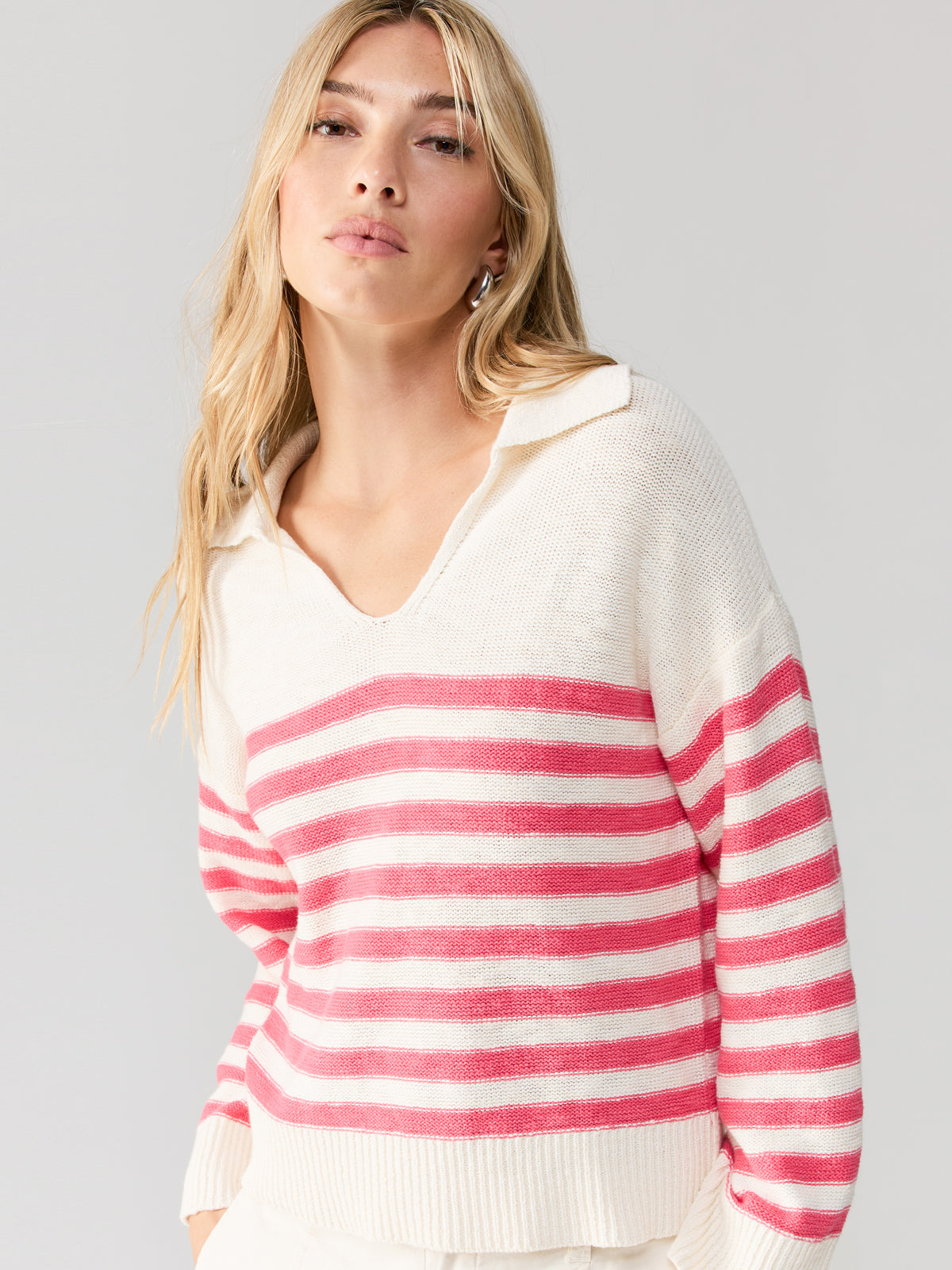 Image of Perfect Timing Sweater Flushed Stripe