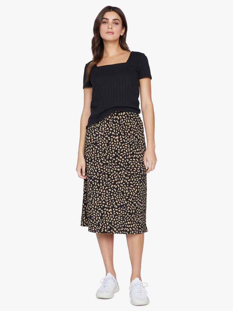 Everyday Black Modern Spots Midi Skirt – Sanctuary Clothing