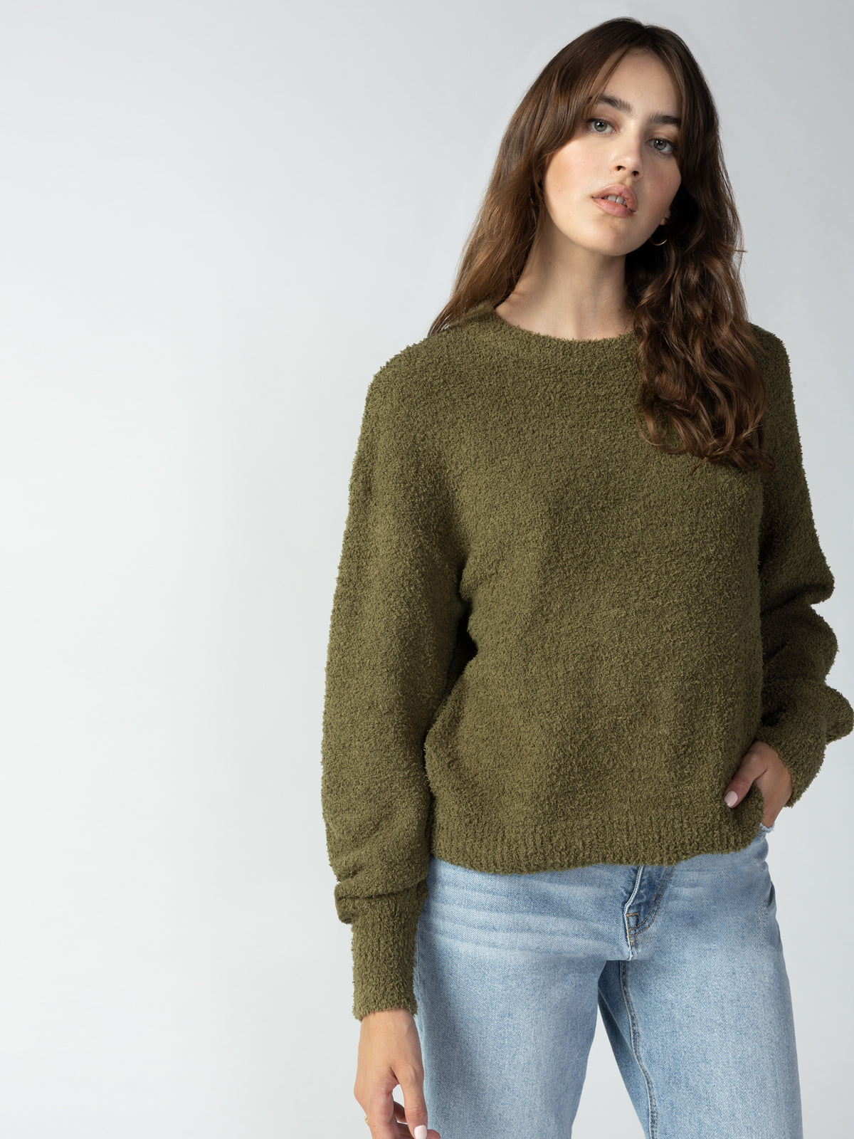 Image of Plush Volume Sleeve Sweater