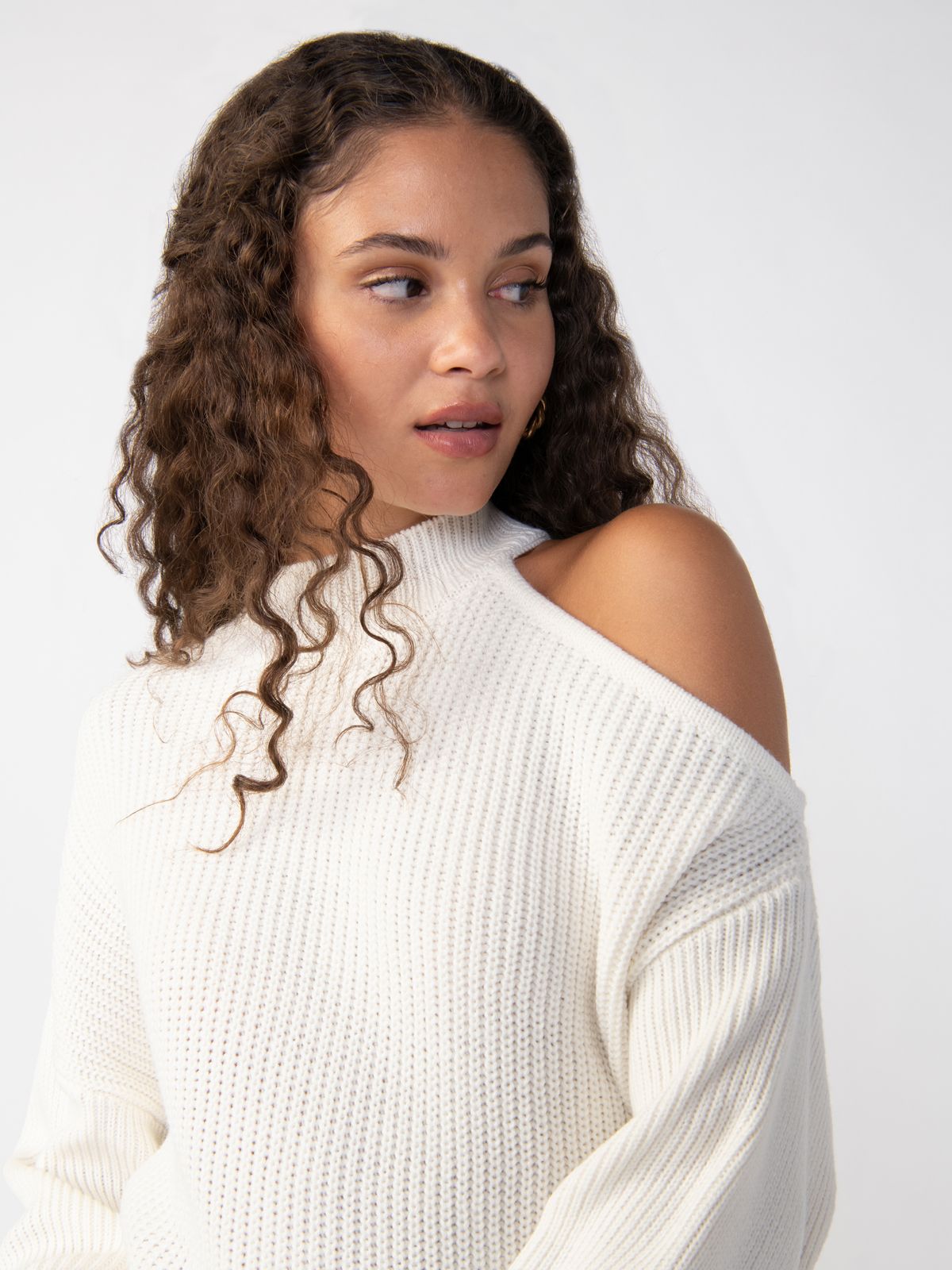 Image of Cut It Out Sweater Creme