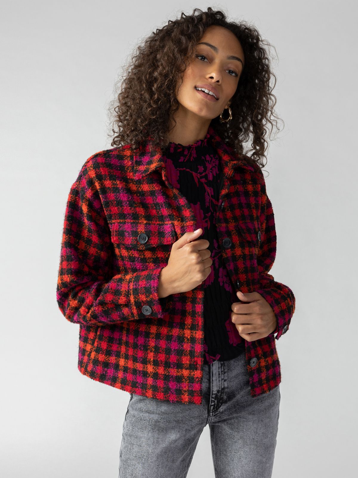 Image of The Shacket Roller Plaid