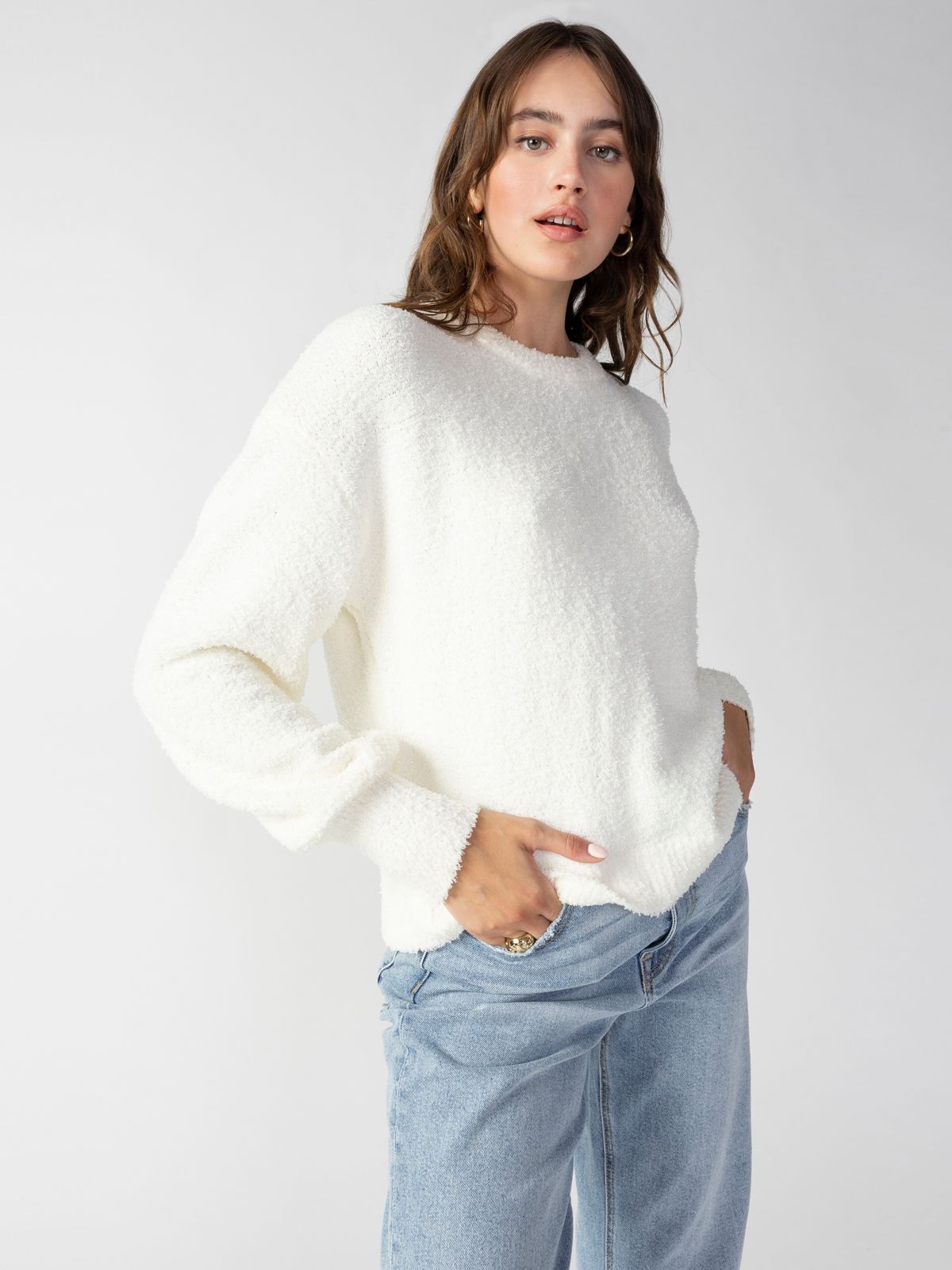 Image of Plush Volume Sleeve Sweater