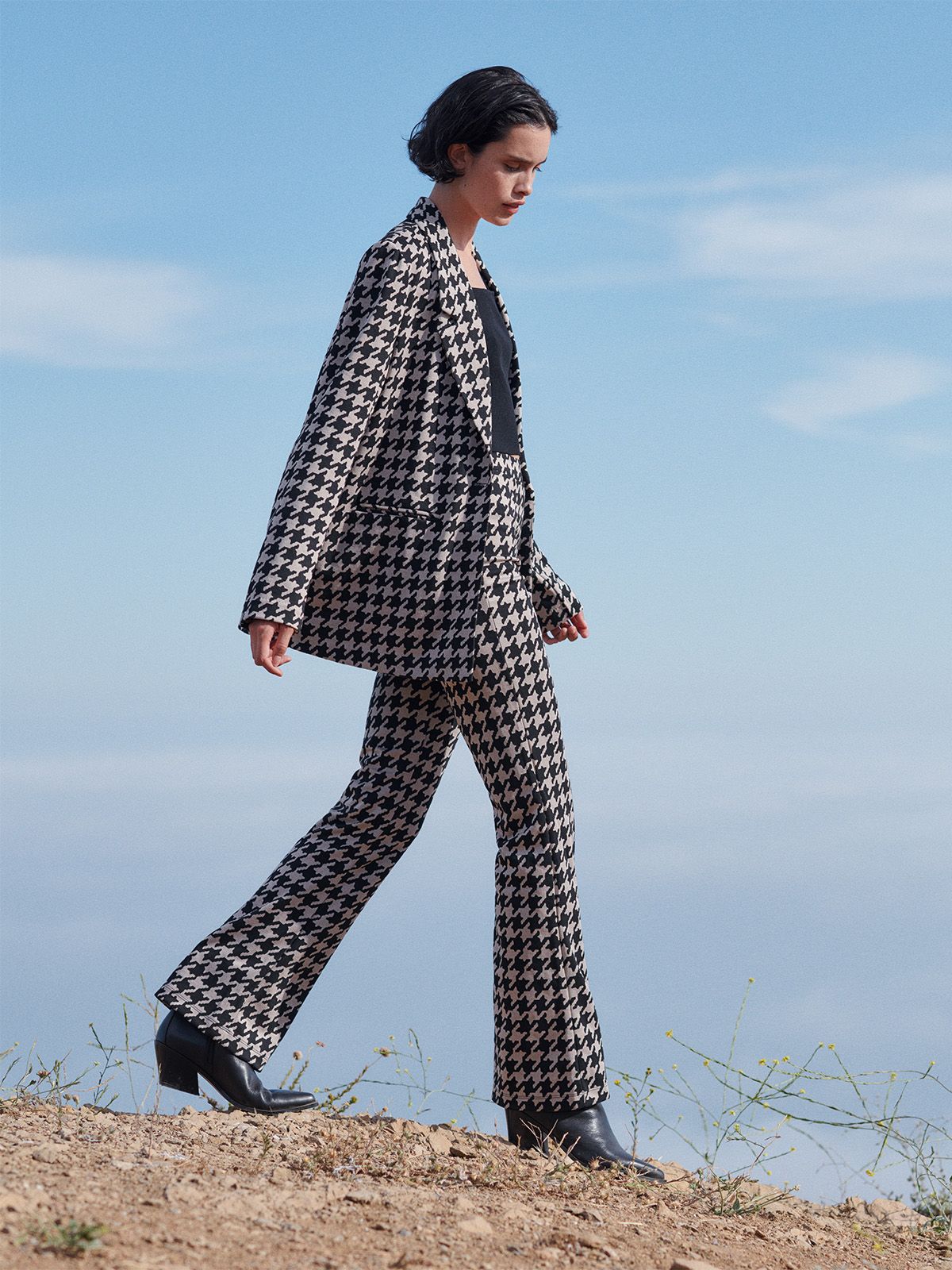Image of Filmore Flare Houndstooth