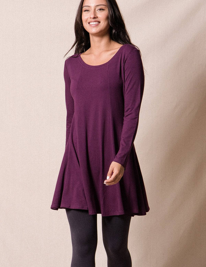 Bamboo/Organic Cotton Long Sleeve Dolman Top — Sivana