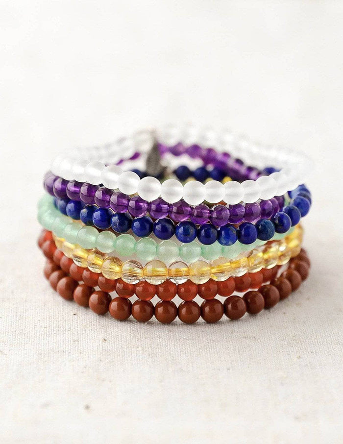 Risyfjew 3 PCS Women Healing Crystal Bracelets 8mm Natural Stone Beaded  Stretch Bracelet Rose Quartz Rhodonite Jewelry Gifts - Yahoo Shopping