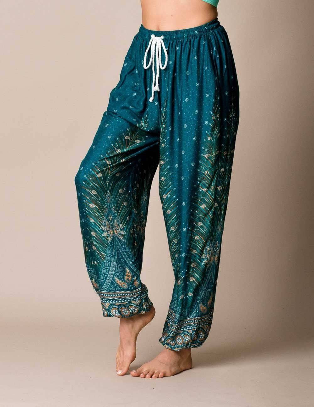 Peacock Harem Pants / Dress - 2 Way — Sivana