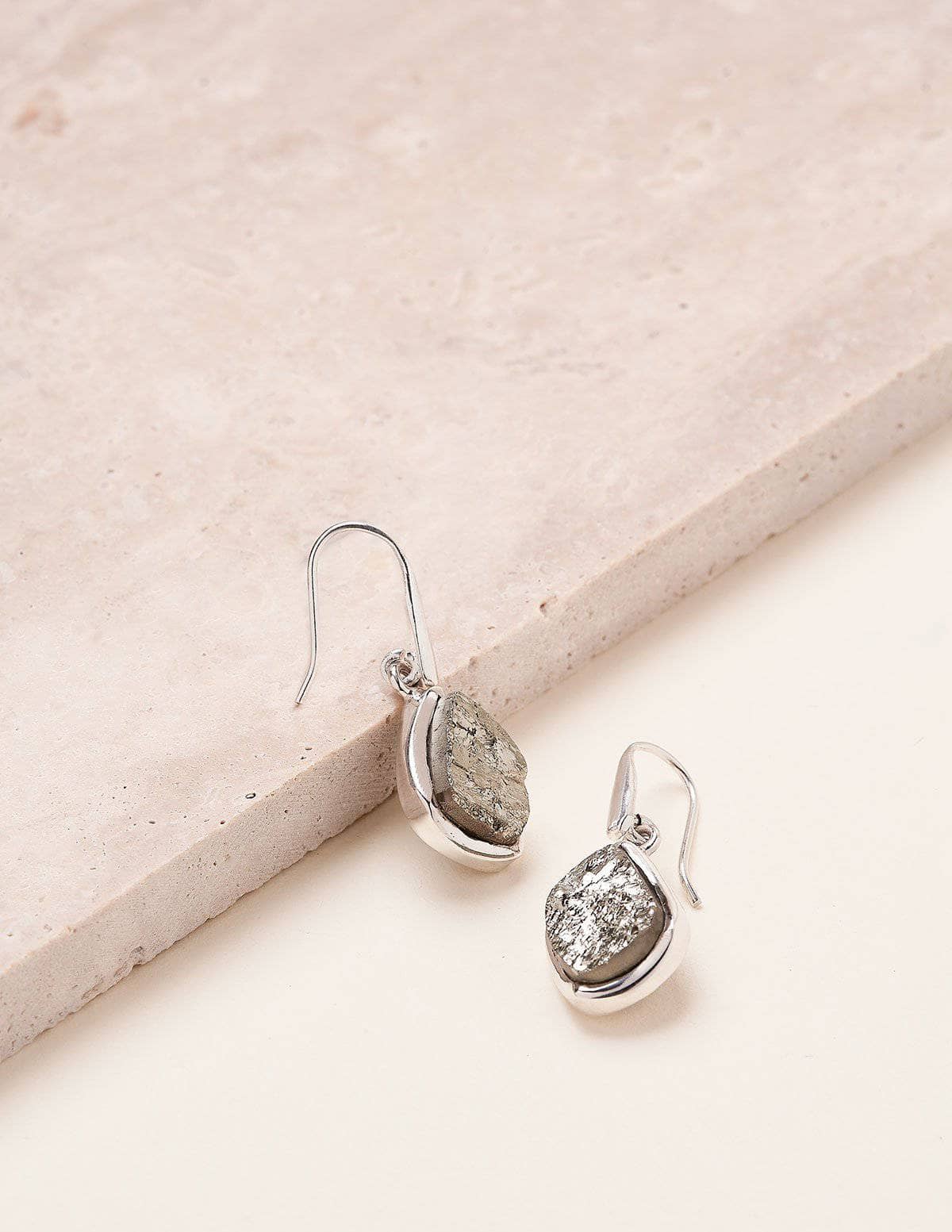 Natural Pyrite Earrings