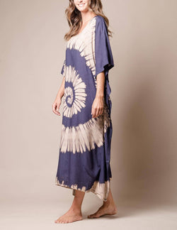 Nautilus Kaftan - Indigo — Sivana