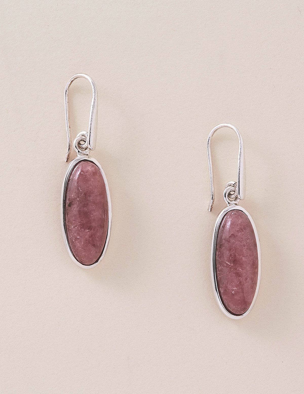 Rhodochrosite Drop Earrings