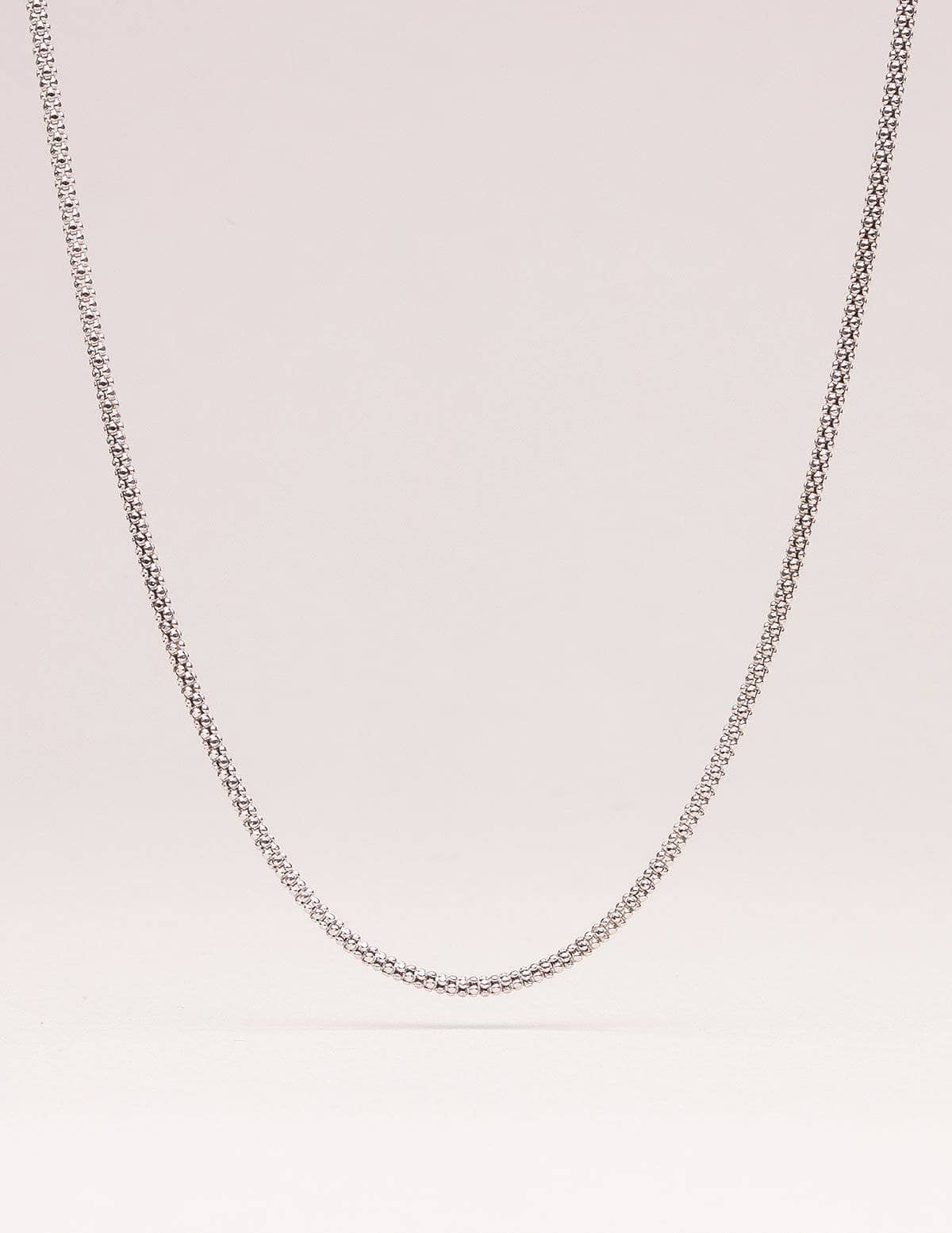 Sterling Silver Rhodium Chain - 18, 24 and 30 Inches