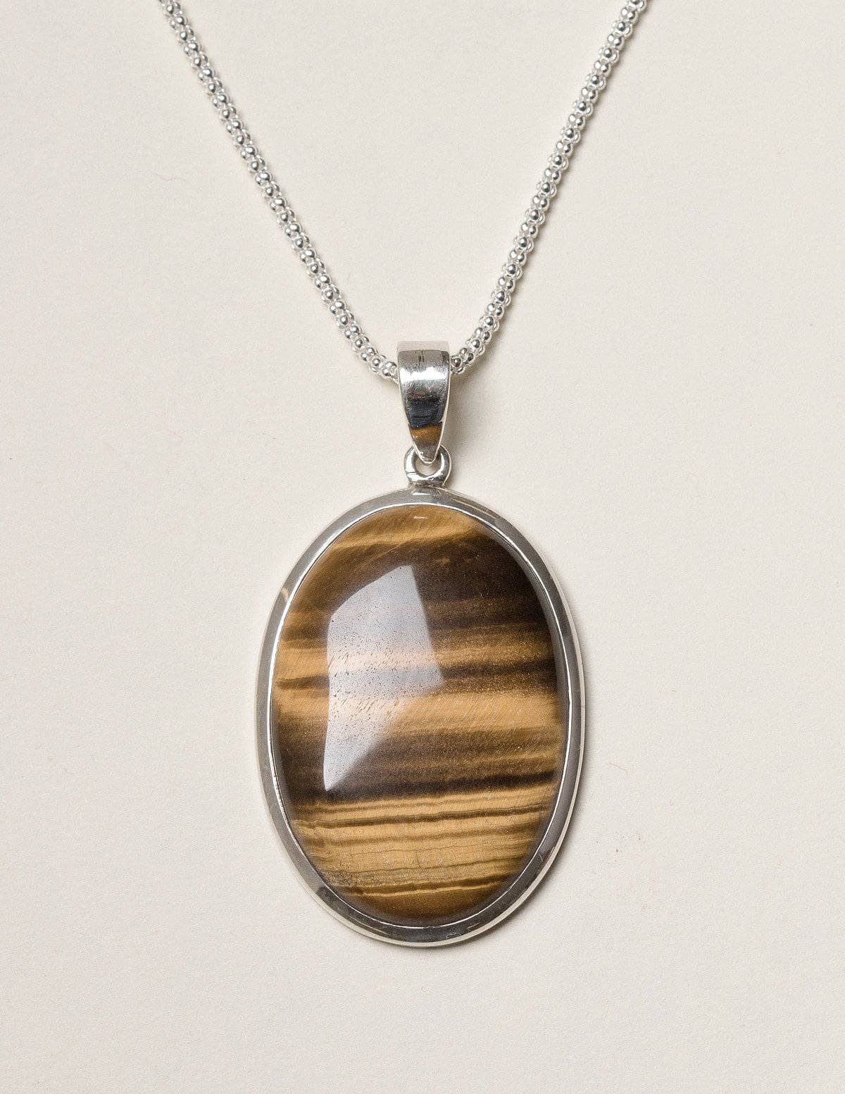 Tiger Eye Pendant Necklace