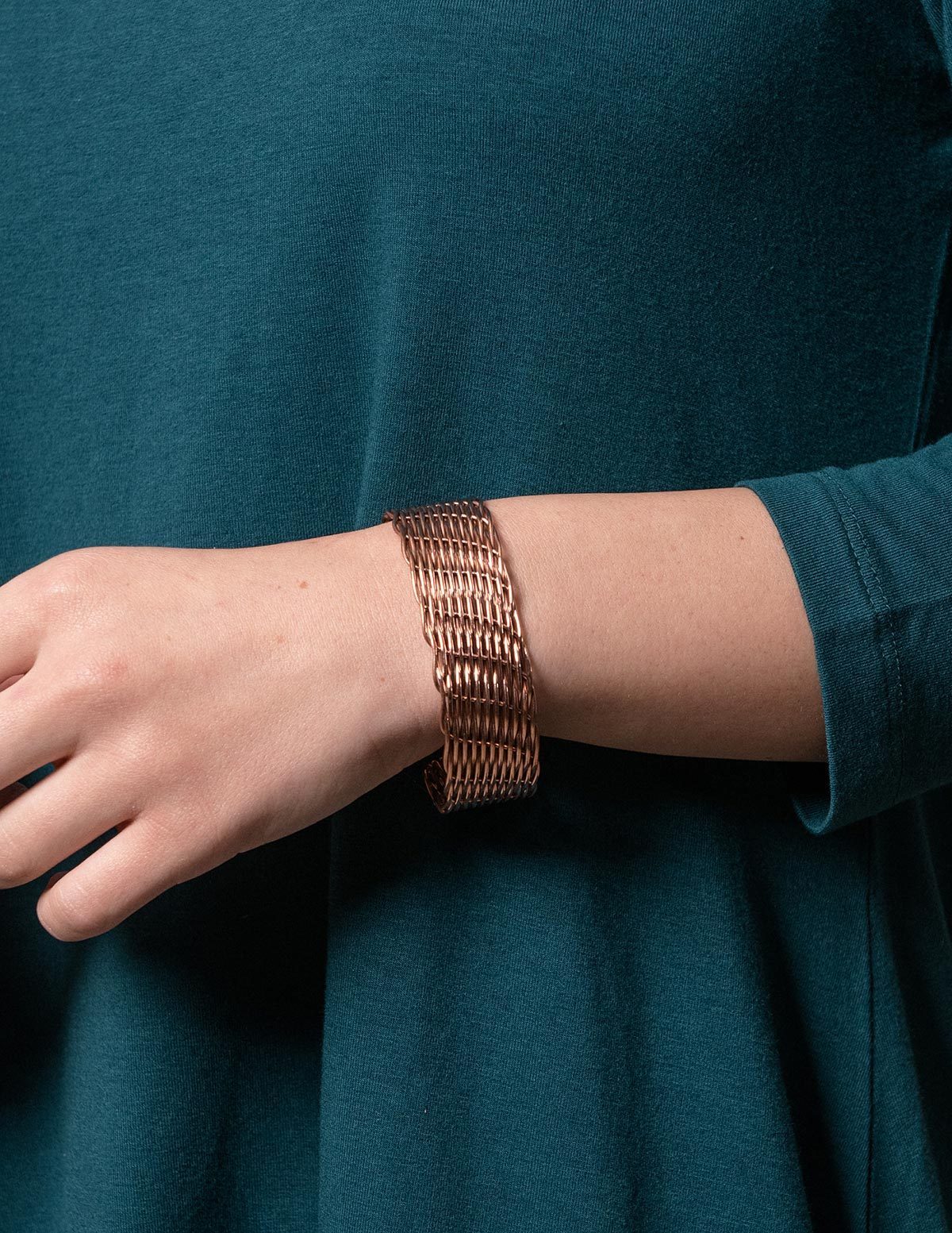 Handwoven Copper Cuff