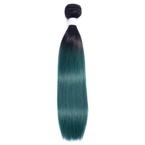 green hair extensions