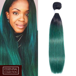 Green Hair Extensions 100 Remy Bundles Sew In Weave