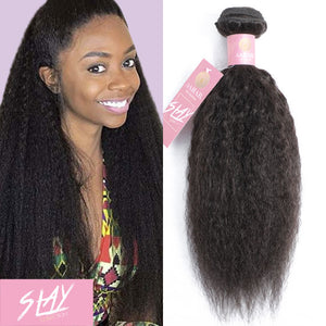 Afro Hair Extensions Unprocessed Kinky Straight Sew In Sahar Hair