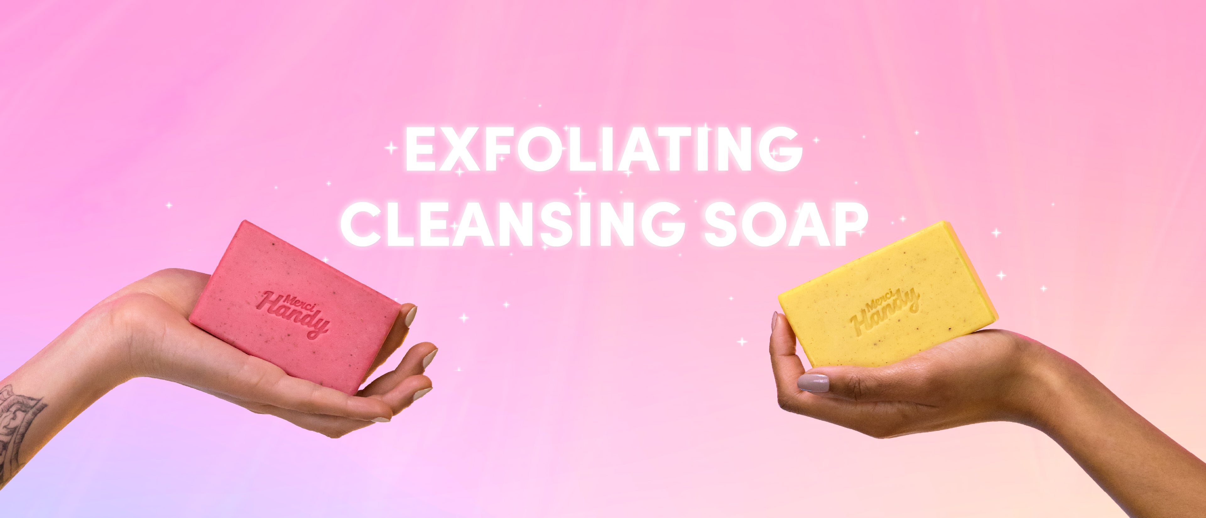 Exfoliating soap