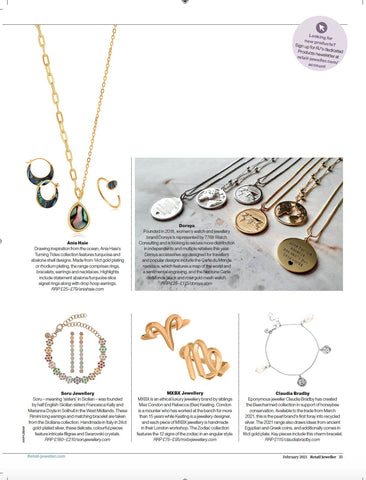 Retail Jeweller x Dorsya Press; World map necklace 