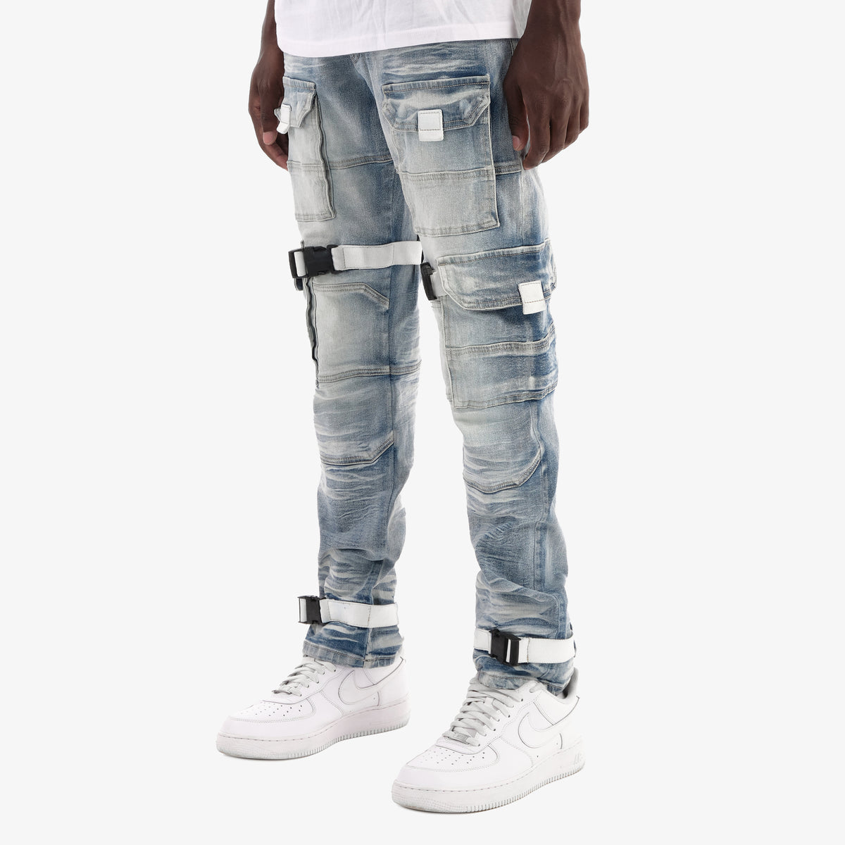 CSY Light blue cargo jeans