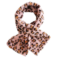 Afbeelding in Gallery-weergave laden, Gekruiste bont sjaal met luipaard print