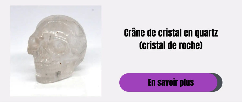 Crane en cristal de roche