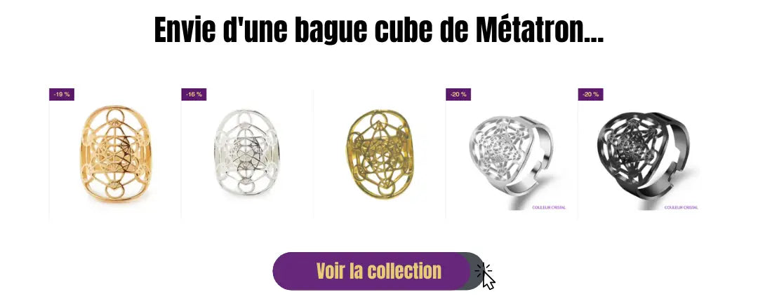 Bague cube de Metatron