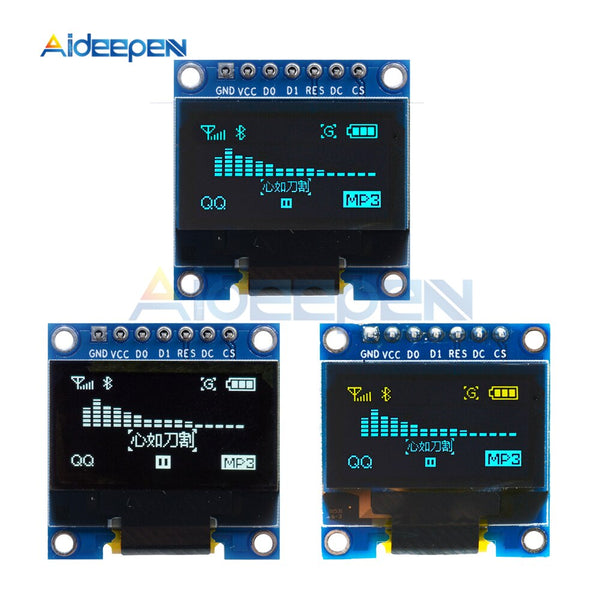 cantante Celsius Presa 0.96 inch IIC Serial Yellow Blue OLED Display Module 128X64 I2C SSD130 –  Aideepen