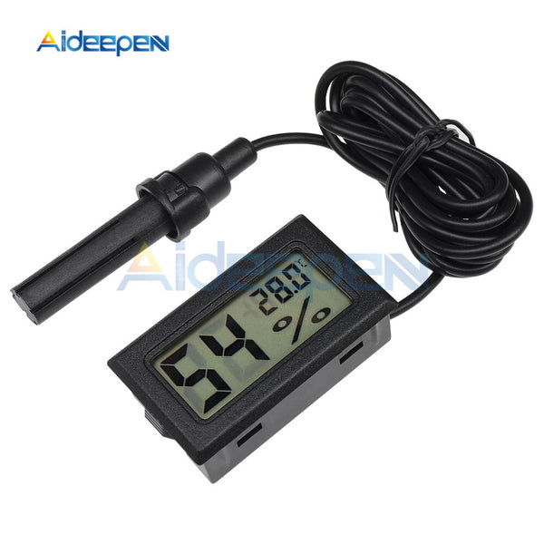 Digital LCD Display Thermometer Innen Hygrometer Elektronische Temperatur  Feuchtigkeit Meter Wetter Station Auto Touchscreen Thermo - AliExpress