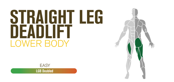 Resistance Band Leg Workouts for Both Men&Women Straight Leg Deadlift